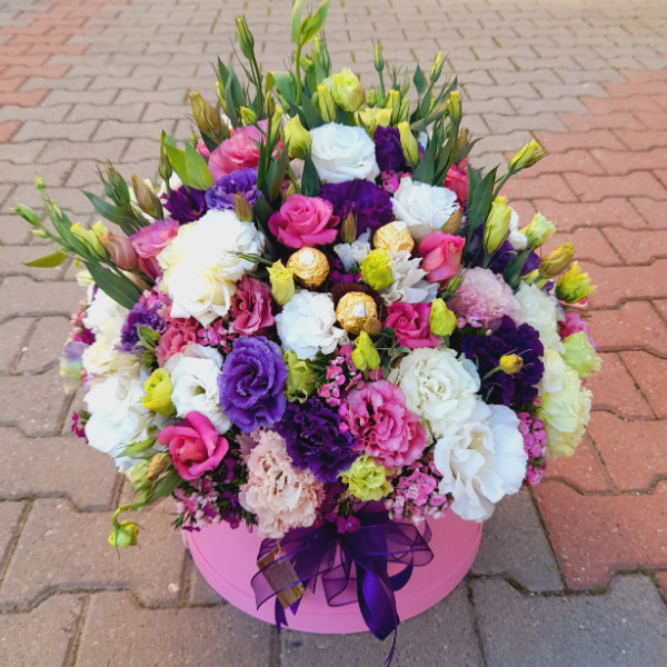  Alanya Flower Delivery Pink box special design